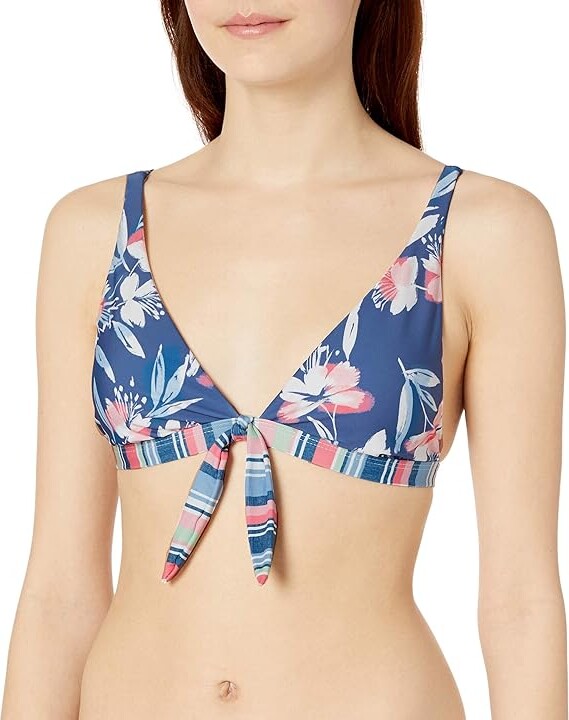 Splendid Women's Standard Front Tie Swimsuit Bikini Top (Painted Desert  Floral) Women's Swimwear - ShopStyle