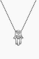 Thumbnail for your product : Alex Woo 'Little Faith' White Gold Hamsa Hand Pendant Necklace