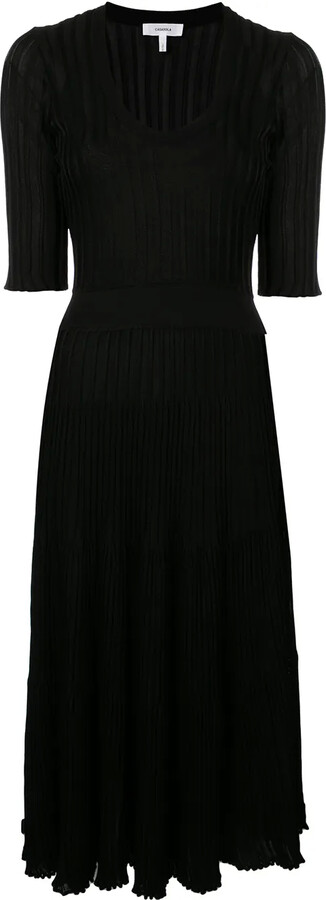CASASOLA Knitted Scoop Neck Dress
