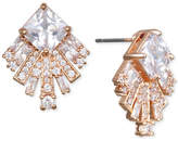 Jewel Badgley Mischka Square Crystal Fan Drop Earrings