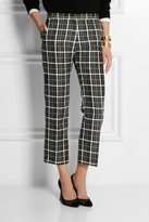 Thumbnail for your product : Marni Graphic Lines cotton-blend straight-leg pants
