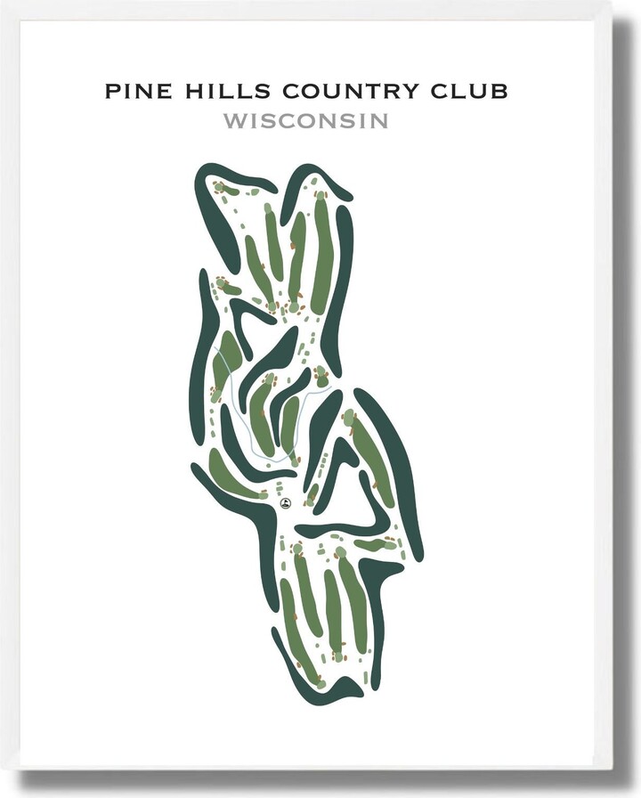 Etsy Pine Hills Country Club, Wi | Golf Course Map, Map, Golfer Gift For Him, Scorecard Layout, Golfer Boyfriend Gift, Art Print Decor