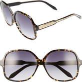 Thumbnail for your product : Victoria Beckham Classic 61mm Gradient Lens Square Sunglasses