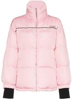 Thumbnail for your product : Prada Puffer Jacket With Logo Strap