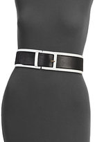 Thumbnail for your product : Derek Lam Contrast-Trim Leather Belt