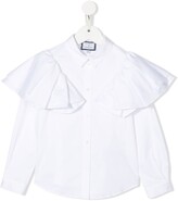 Thumbnail for your product : Simonetta Ruffled-Trim Long-Sleeve Shirt