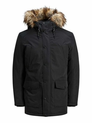 jack and jones core ernst fur hooded jacket