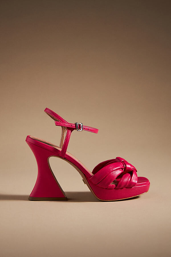 vicenza knotted platform heels