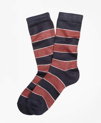 Brooks Brothers Striped Crew Socks