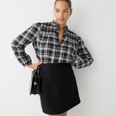 Thumbnail for your product : J.Crew Ruffleneck cotton flannel popover in Berkshire plaid