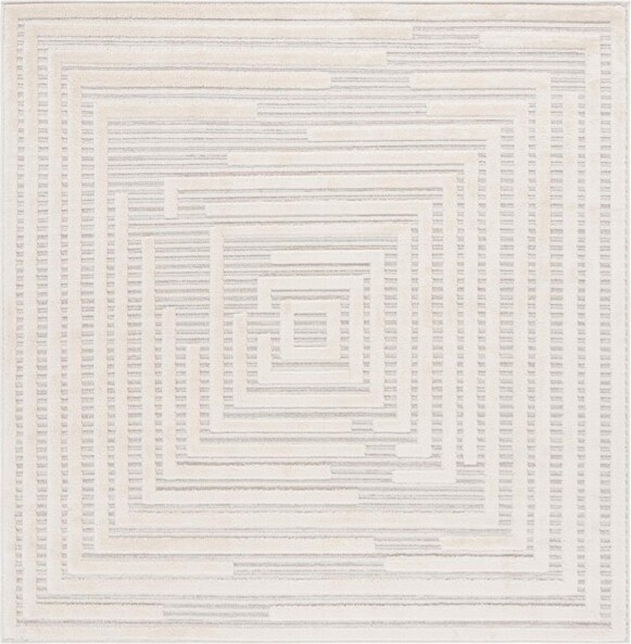 Safavieh ElmhurstELH570MachineMadeLoomedAreaRug-Ivory/Grey-6'-7\