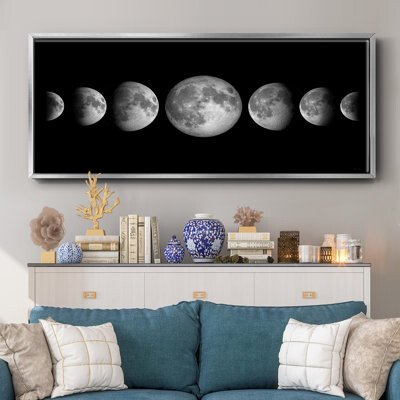 Wexford Home Lunar Phases- Framed Canvas