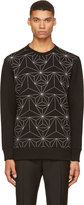 Thumbnail for your product : Neil Barrett Black Geometric Print Neoprene Sweatshirt
