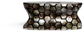 Rafe 'Soumaya' hexagon mother of pearl mosaic clutch