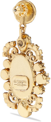 Elizabeth Cole Reagan 24-karat Gold-plated, Faux Pearl And Swarovski Crystal Earrings