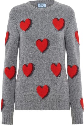 Heart Print Jumper | Shop the world’s largest collection of fashion ...