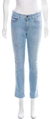 Stella McCartney Star Patterned Mid-Rise Jeans