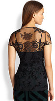 Thumbnail for your product : Burberry Embroidered Lace Top