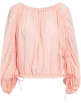 Thumbnail for your product : Joie Ruched Crinkled Voile Blouse