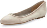 Thumbnail for your product : Frye Regina Leather Skimmer Flat, Cement