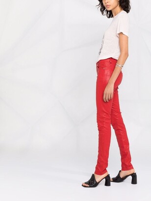 Zadig & Voltaire Skinny Leather Trousers