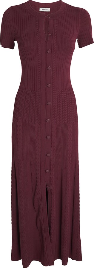 Sandro Knitted Midi Dress