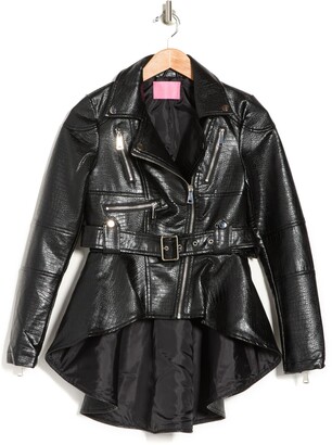 【ALEXANDER WANG】CROC LEATHER JACKET XS Alexander Wang - 【ALEXANDER WANG】CROC LEATHER JACKET Sの