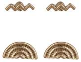 Thumbnail for your product : Melrose and Market Rainbow & Squiggle Stud Earrings - Set of 2