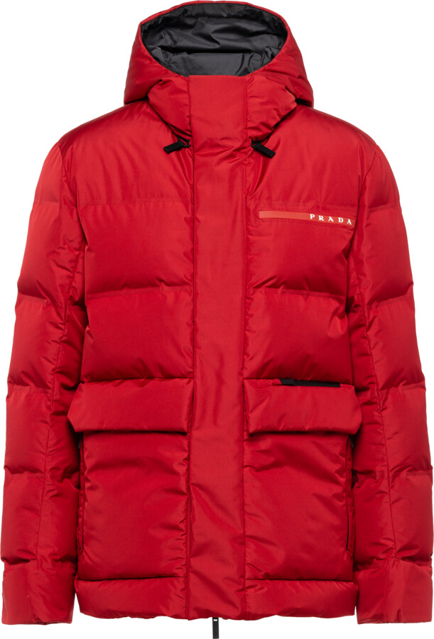 Prada Extreme-tex Windbreaker, Men, Red, Size XL - ShopStyle Jackets