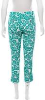 Thumbnail for your product : Tory Burch Printed Mid-Rise Pants