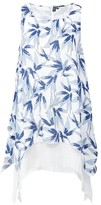 Thumbnail for your product : M&Co Izabel floral layered hem tunic