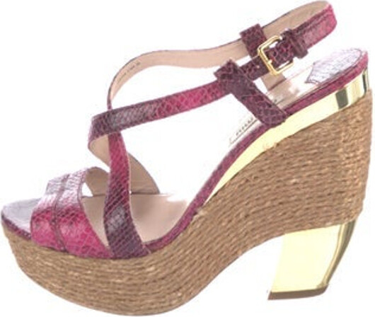 snakeskin espadrilles