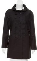 Thumbnail for your product : Smythe Ruffle-Trimmed Short Coat