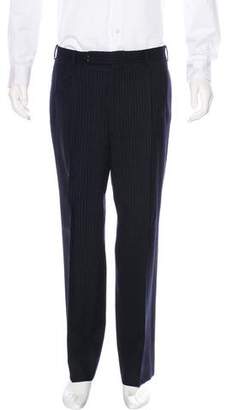 Lanvin Striped Flat Front Pants