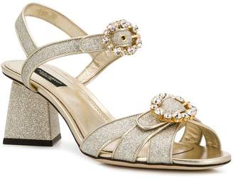 Dolce & Gabbana crystal buckle sandals