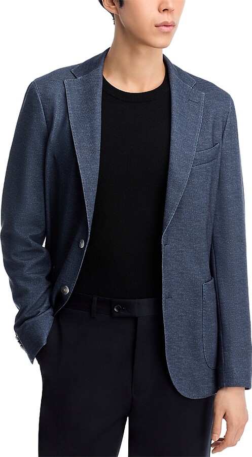 Boss Hanry Melange Jersey Slim Fit Unstructured Sport Coat