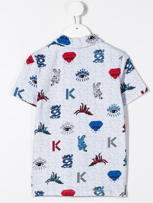 Kenzo Kids Logo Embroidered Polo Shirt