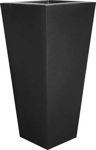 Tusco Products TuscoProductsCosmopolitanTallSquarePlasticIndoor/OutdoorPlanter,Black,32in