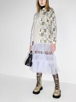 Thumbnail for your product : Viktor & Rolf Neutrals Quattro Camicie Midi Tulle Shirt Dress