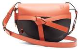 Thumbnail for your product : Loewe Gate Small Two-tone Leather Cross-body Bag - Womens - Orange Multi