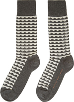 Thumbnail for your product : Marc by Marc Jacobs Grey Zig Zag Socks
