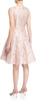 Thumbnail for your product : Talbot Runhof Korbut Floral Jacquard Cocktail Dress