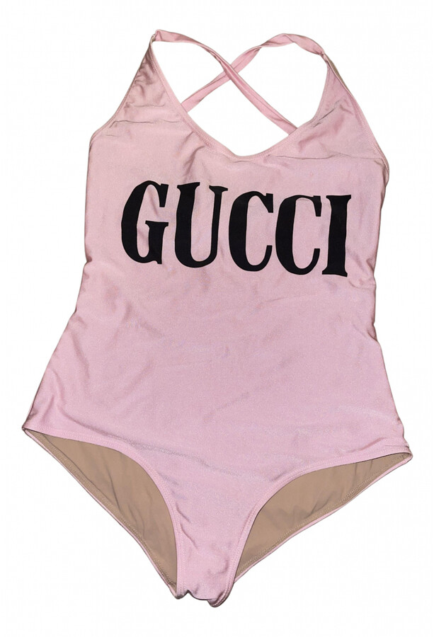 pink gucci swimsuit