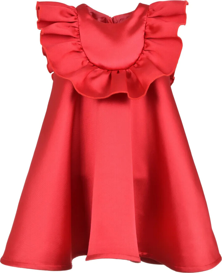 Hucklebones London Ruffle Bib Trapeze Dress