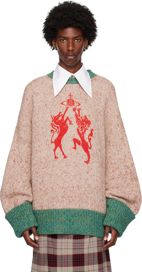 Tシャツ・カットソー VIVIENNE WESTWOOD Sand Cotton Blend Alex Sweater Vivienne Westwood Sand Cotton Blend Alex Sweater - ShopStyle
