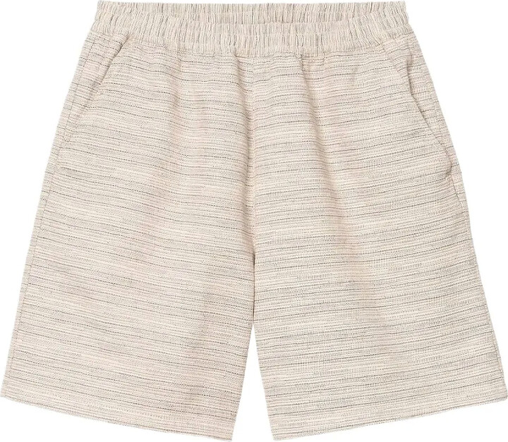 Carhartt Work In Progress Stripe-Pattern Elastic-Waist Shorts