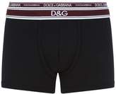 Thumbnail for your product : Dolce & Gabbana Double Logo Band Trunks