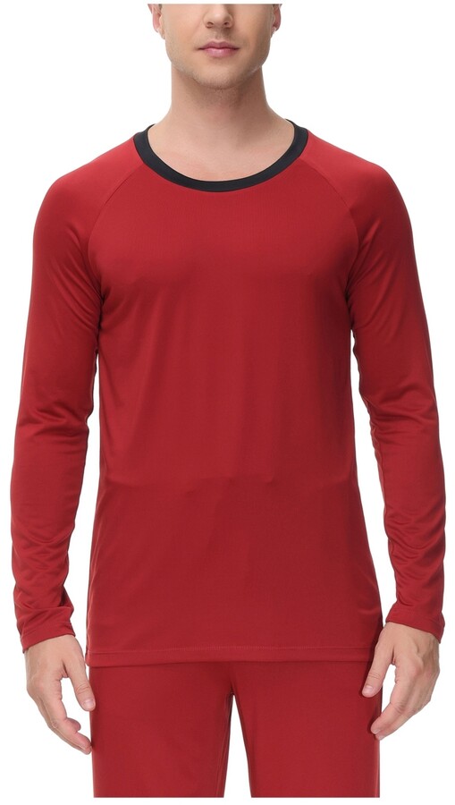 INK+IVY Men's Moisture-Wicking contrast Crewneck Lounge T-Shirt