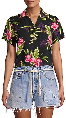Riley Floral Print Hawaiian Shirt