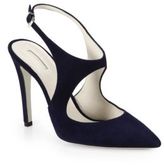 Thumbnail for your product : Giorgio Armani Cutout Suede Slingback Pumps